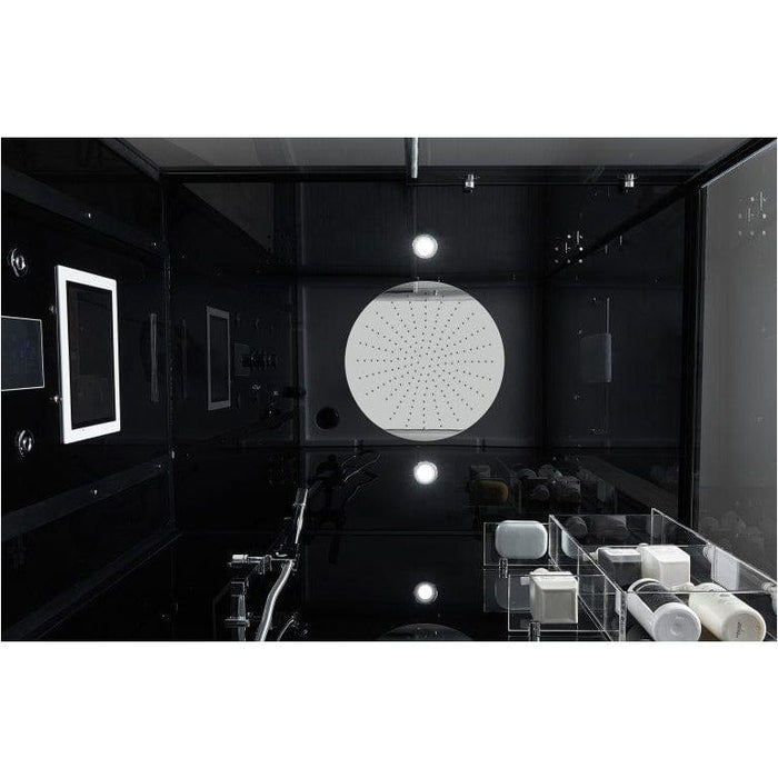 Maya Bath Platinum Anzio Luxury Acupressure Steam Shower Black Left 211
