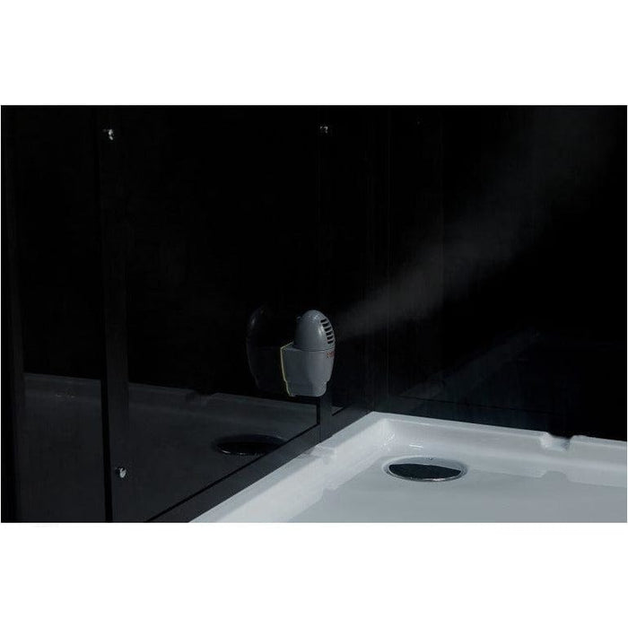 Maya Bath Platinum Anzio Luxury Rainfall Steam Shower Black Right 209
