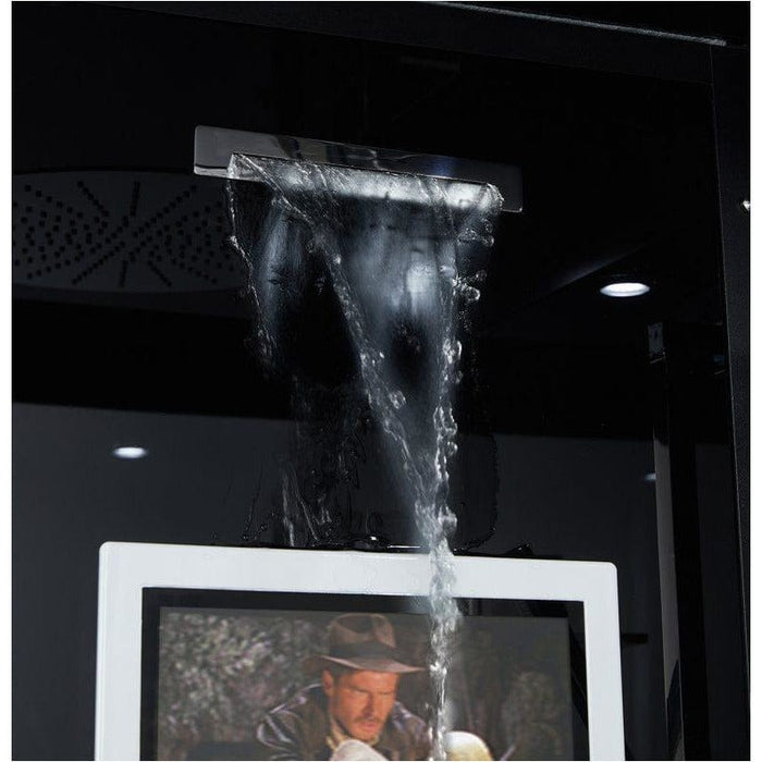 Maya Bath Platinum Anzio Luxury Acupressure Steam Shower Black Left 211