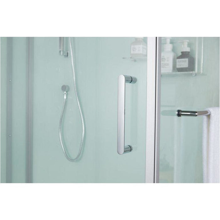 Maya Bath Platinum Anzio Steam Luxury Rainfall Shower White Left 210